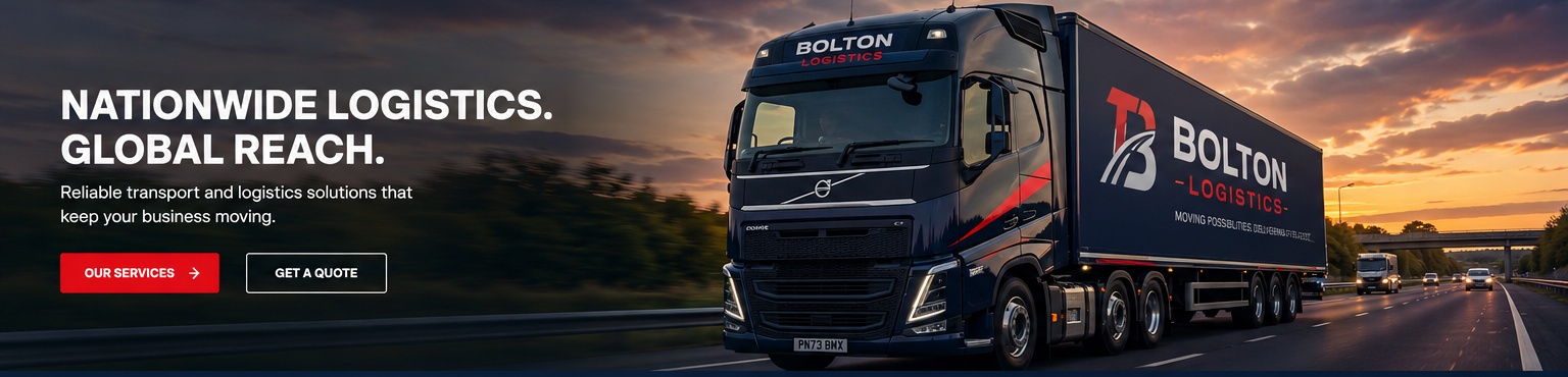Bolton Logistics branded truck